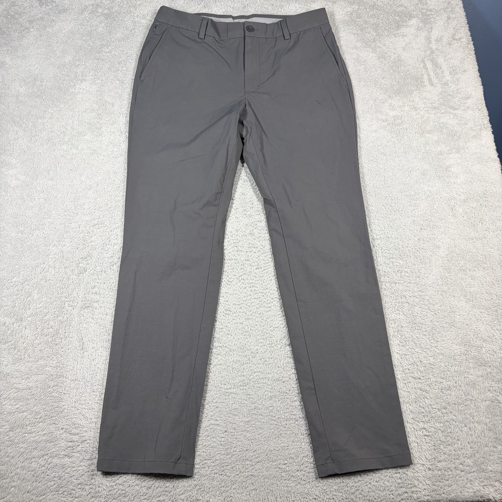 Vineyard Vines On The Go Pants Mens 34x32 Gray Performance Stretch Wicking Golf